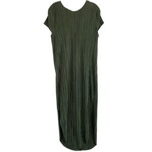Sabina Musayev Anthro Size S Green Cap Sleeve Midi Dress with Slip Layer 6348